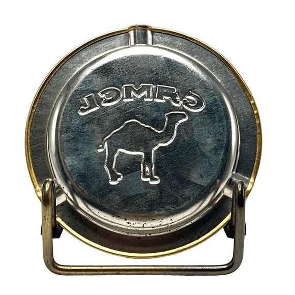 Camel Ash Tray 1990 Set of 10 Metal Vintage Nostalgia Smoking Bar Disposable NEW - Picture 7 of 11